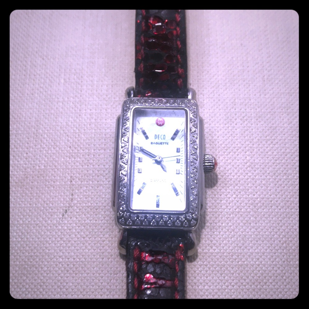 COPY - Michele watch w/ diamonds